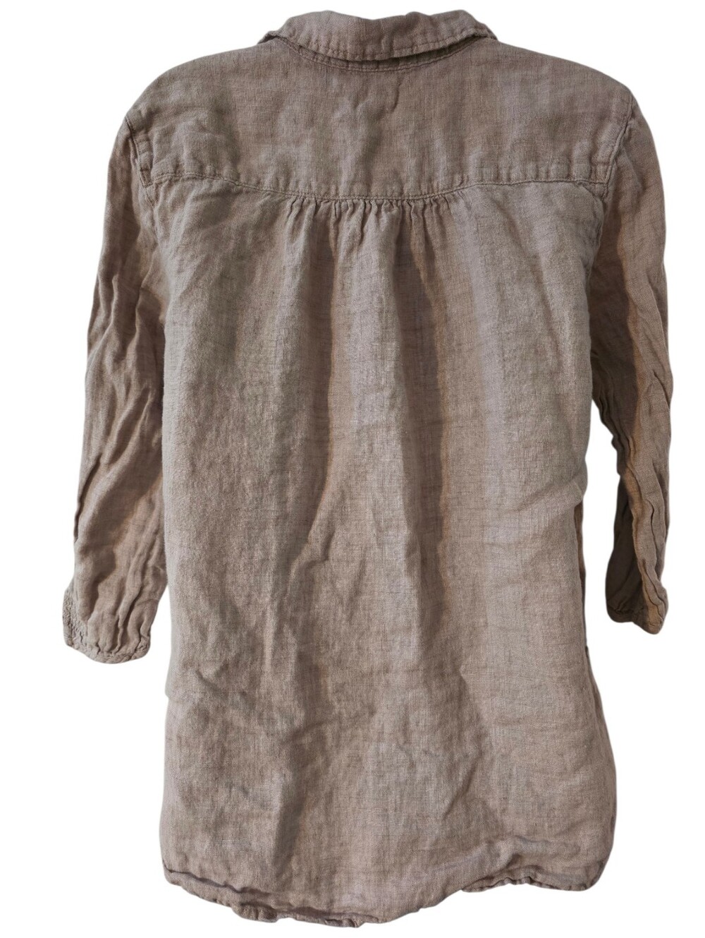 Sigrid Olsen Linen Button Up Top- Medium - Picture 8 of 9